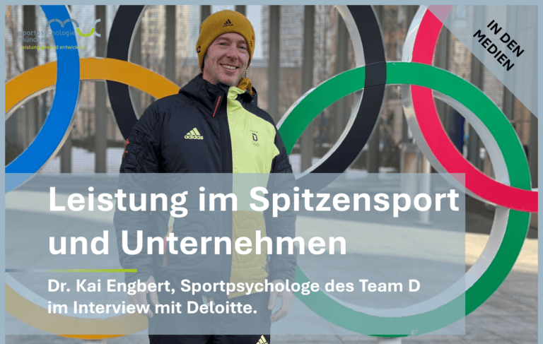 Sportpsychologe Dr. Kai Engbert vor den Olympischen Ringen in Tokio